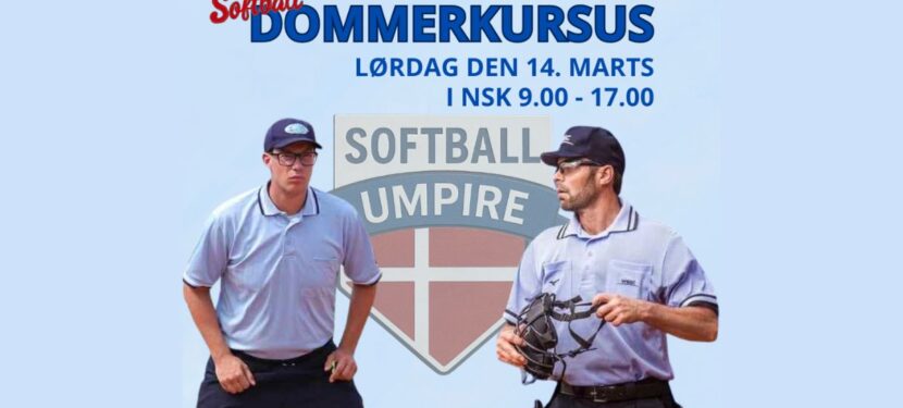 Nordfyns Softball Klub inviterer til Dommerkursus d. 14. marts
