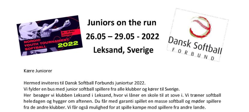 Invitation til Juniorturen 2022