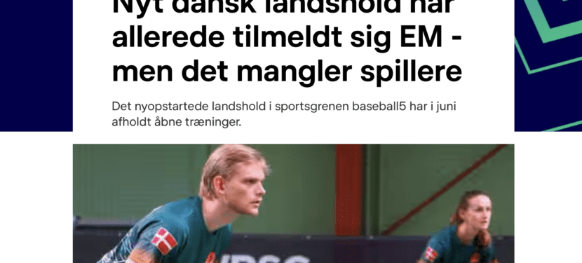 Baseball5 på Dr.dk nyhederne